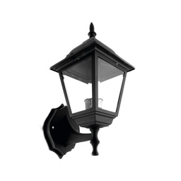 [FU0781] FAROL DE PARED CUADRADO SOPORTADO NEGRO