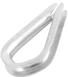 [TC2615] GUARDACABOS PARA CABLE DE ACERO 1/4" SET 10 PZAS