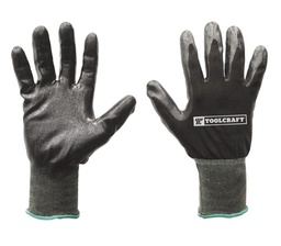 [TC4288] GUANTES DE NYLON ELASTICO RECUBIERTO DE NITRILO GRANDES