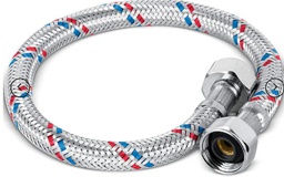 [YD0028] MANGUERA FLEXIBLE ALUMINIO AGUA 1/2"X 7/8" 50CM