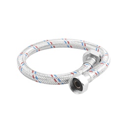 [YD0025] MANGUERA FLEXIBLE DE ALUMINIOPARA AGUA / LAVABO 1/2" X 1/2"