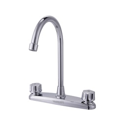[YE0034] MEZCLADORA ABS FREGADERO 8&quot;    CUELLO BASTON MANERAL PUNTOS 
