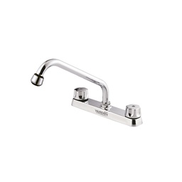 [YE0043] MEZCLADORA ABS FREGADERO 8"    CUELLO CORTO MANERAL PUNTOS  