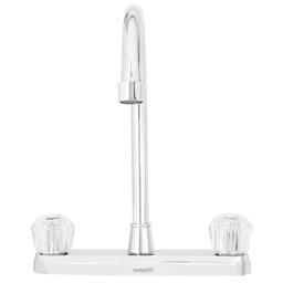 [YE0036] MEZCLADORA ABS FREGADERO 8" CUELLO BASTON MANERAL ACRILICO  