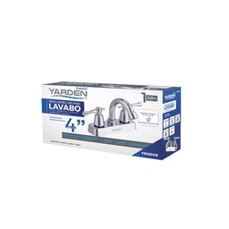 [YE0028] MEZCLADORA ABS LAVABO 4" CUELLO CURVO MANERAL PALANCA       