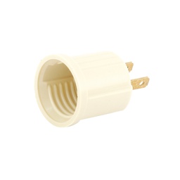 [FU0266] PORTALAMPARAS CON CLAVIJA MARFIL