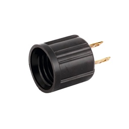 [FU0404] PORTALAMPARAS CON CLAVIJA NEGRO