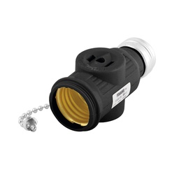 [FU0075] SOCKET LADRON 718 CON CADENACAFE BAQUELITA