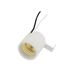 [FU0088] SOCKET PORCELANA PARA CANDIL CON SOPORTE ESCUADRA