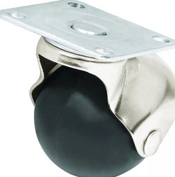 [TC3867] RODAJA DE HULE C/PLACA 50MM(2&quot;TIPO BOLA USO RUDO