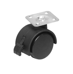 [TC3089] RODAJA DE NYLON CON PLACA Y FRENO 50MM (2&quot;) TIPO YOYO
