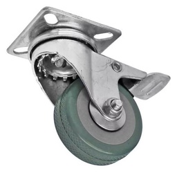 [TC5033] RODAJA PVC PLACA MOVIL FRENO 3&quot;(75MM)