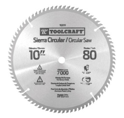 [TC2334] SIERRA CIRCULAR 10" NO FERROSOEJE 1" CON 80 DIENTES