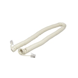 [FU0648] CABLE ESPIRAL PARA AURICULARMARFIL 2.10M