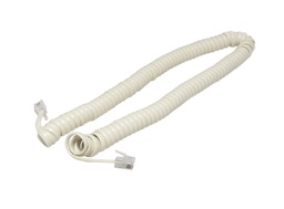 [FU0649] CABLE ESPIRAL PARA AURICULARMARFIL 4.5M