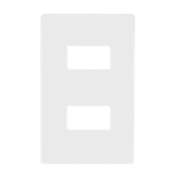 [8800445] PLACA DE PLASTICO BLANCA DOBLE DE 24 MM