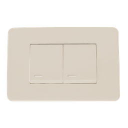 [8840956] APAGADOR SENCILLO Y APAGADOR ESCALERA CON PLACA MARFIL 36 mm