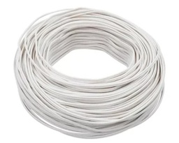 [1500104] CABLE  DE 100 MTS   AUTOMOTRIZ FLEXIBLE  10 BLANCO
