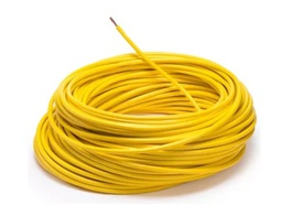 [1500105] CABLE  DE 100 MTS   AUTOMOTRIZ FLEXIBLE  10 AMARILLO