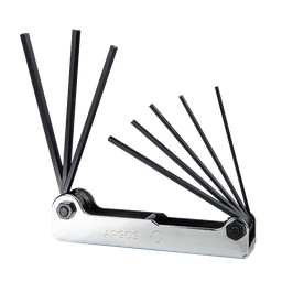 [8861002] JUEGO DE 8 LLAVES HEXAGONALES MILIMETRICAS 1.5 2 2.5 3 4 5 6 8 mm