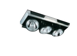 [A1D-0S4S0-G-G3-03] CARCASA CUADRADA DE EMPOTRAR DIRIGIBLE 3 SALIDAS CDMT GRIS