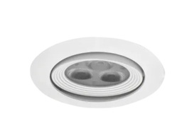 [A1D-1L8S27-G-A1-30] LUMINARIO CIRCULAR DE EMPOTRAR LED DIRIGIBLE BLANCO 3 W 120-240 V~ 60 Hz 2 700 K 240 lm