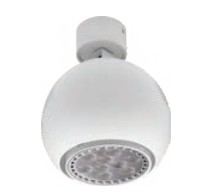 [A4F-0S13S0-G-C6-00] LUMINARIO SEMICIRCULAR DE SUSPENDER FLUORESCENTE CON 2 LAMPARAS CON DIFUSOR ACRILICO NEGRO 2X21 W 120-277 V~ 60 Hz