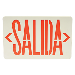 [9401592] LAMPARA DE SEÑALIZACION &quot;SALIDA&quot; COLOR ROJO 127 V~ 60 Hz