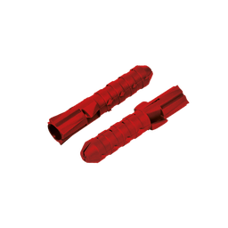 [TAQ0100R] TAQUETES DE PLASTICO 1/4” (6 mm) ROJO