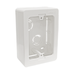 [CPU013W] CAJA UNIVERSAL PARA CANALETA BLANCA