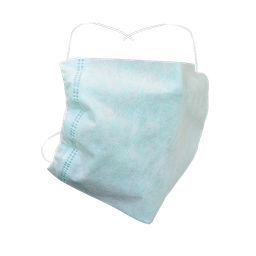 [ECO-2000BVB] CUBRE BOCA DESECHABLE 3 CAPAS ECOFRIENDLY, UNIONES DE COSTADOS CON ULTRA SONIDO PQ 150 PZS   