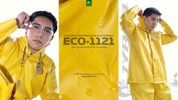 [ECO-1121XG] JUEGO IMPERMEABLE AMARILLO ECOFRIENDLY, SELLADO. T-XG.