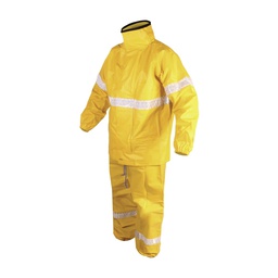 [ECO-4121GD] CONJUNTO MOTOCICLISTA AMARILLO ECOFRIENDLY, SELLAD, T-GD.