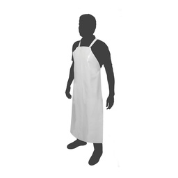 [DD-1151] MANDIL BLANCO DE CHAROL CALIBRE 16 DE 0.60 X 1.20 MTS.