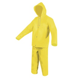[ECO-1221AMGD] CONJUNTO LIGERO CHAQUETIN / PANTALON IMPERMEABLE AMARILLO T-GD