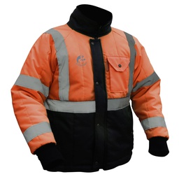 [ECO-20ANNXGCRT] CHAMARRA ECOTERMOAISLANTE LIGERA BICOLOR (ANARANJADO/NEGRO) C/REF TEXTIL T-XG.