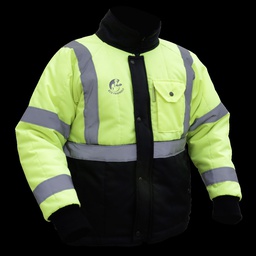 [ECO-20AMNMDCRT] CHAMARRA ECOTERMOAISLANTE LIGERA BICOLOR (AMARILLO/NEGRO) C/REF TEXTIL T-MD.