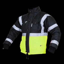 [ECO-50NAM2XGCRT] CHAMARRA ECOTERMOAISLANTE BICOLOR (AMARILLO/NEGRO) C/REF TEXTIL T-2XG.