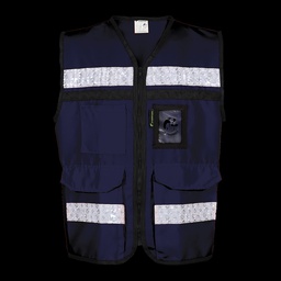 [ECO-2050AZCR2XG] CHALECO AZUL CERRADO  TIPO RESCATISTA LIGERO CLASE II TALLA 2XG