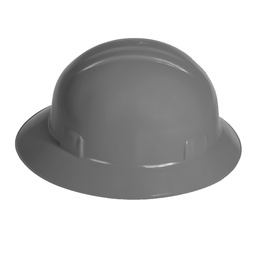 [ECO-2008GK] CASCO TIPO ALA ANCHA DIELECTRICO ECOFRIENDLY GRIS SUSPENSION 6 PUNTOS PLASTICA, TIPO 1 CLAS E.