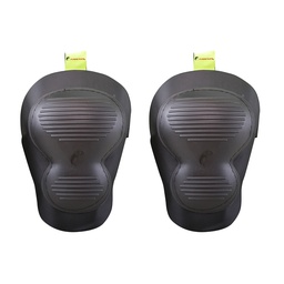 [ECO-2102N] PAR DE RODILLERA ACOJINADA DE DOBLE CONCHA COLOR NEGRO.