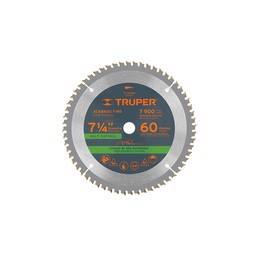 [103035] Disco sierra 7-1/4' multimaterial, 60 dientes centro  5/8'