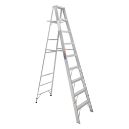 [10469] Escalera de tijera 100% aluminio tipo ll 8 peldaños, Truper