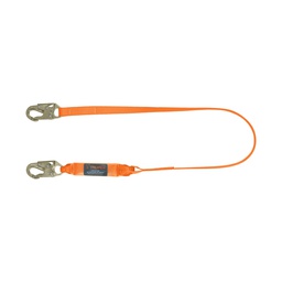 [10510] Linea de vida 1.8m cinta poliester, absorbedor impacto, ANSI