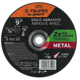 [11554] Disco Tipo 42 de 9' x 3.2 mm corte metal, Truper Expert