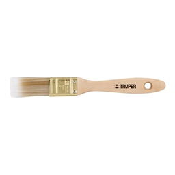 [13342] Brocha cerdas sinteticas 1' corte recto, mango de madera
