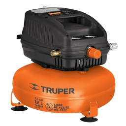 [13824] Compresor libre de aceite compacto 12L, 1HP 127V Truper