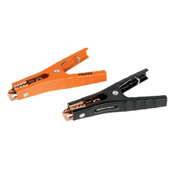 [100777] Blister con 2 caimanes para cables pasa corriente, Truper