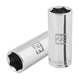 [101011] Dado largo de 23 mm, 6 puntas, cuadro 1/2', Truper