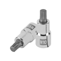 [101295] Dado punta corta bristol M10, cuadro 1/2', Truper